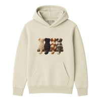 Hoodie Chien De Dos Effet Patch