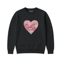 Sweatshirt Coeur Effet Patch - Enfant