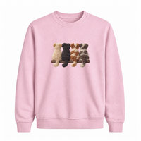 Sweatshirt Chiens De Dos Effet Patch