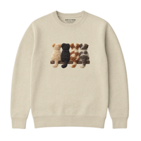 Sweatshirt Chiens De Dos Effet Patch