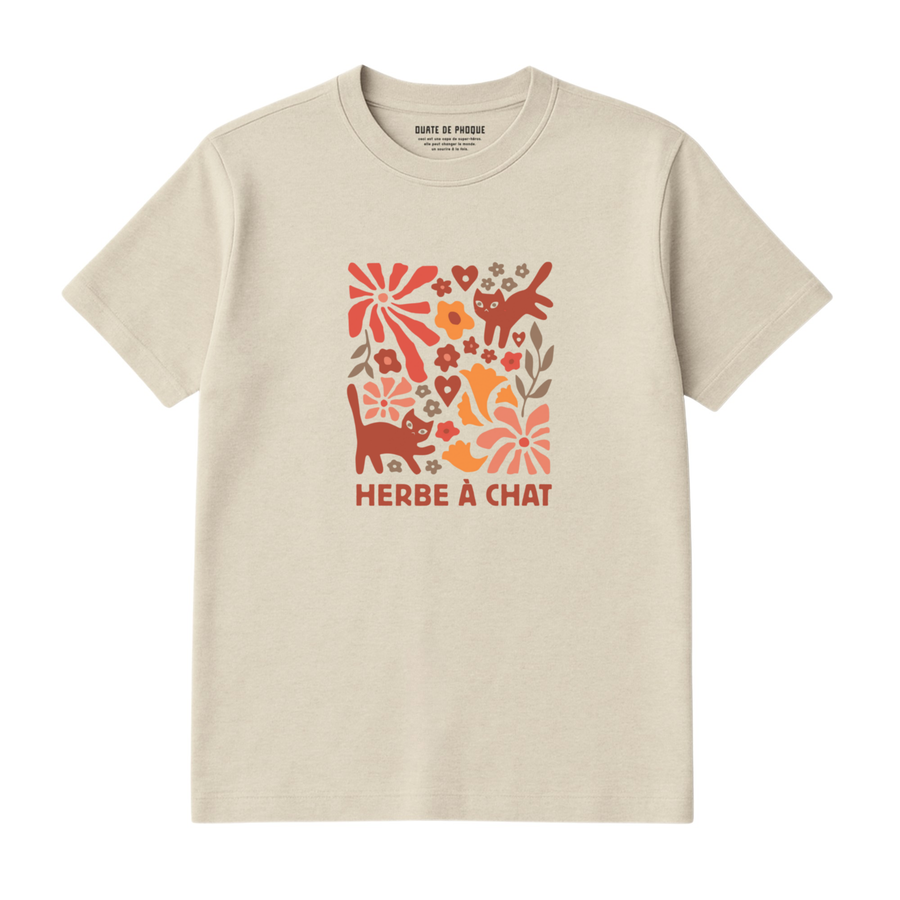 T-Shirt Herbe À Chat