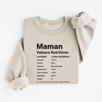 Sweatshirt Valeurs Nutritives