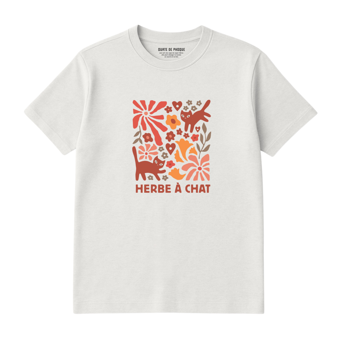 T-Shirt Herbe À Chat