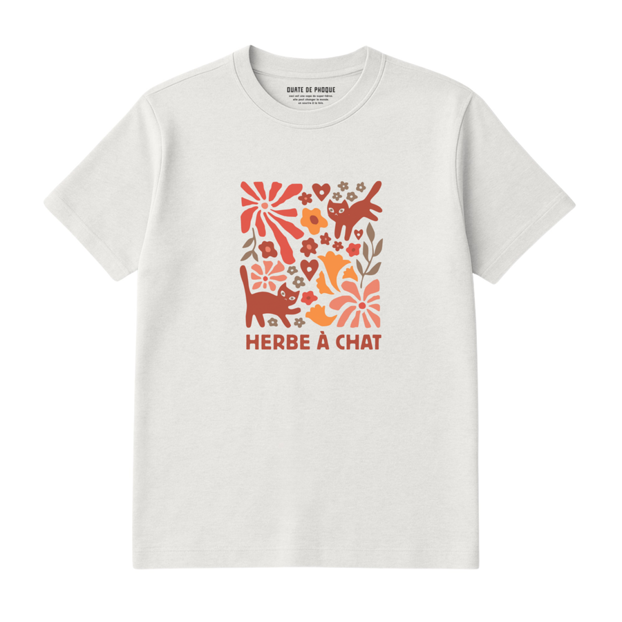 T-Shirt Herbe À Chat