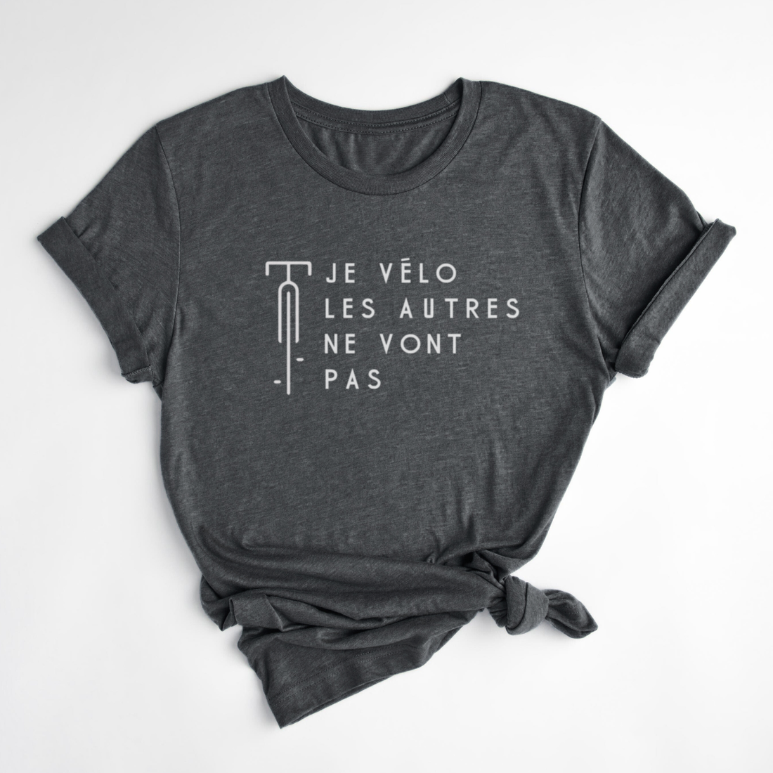 T-SHIRT VÉLO - CHARBON