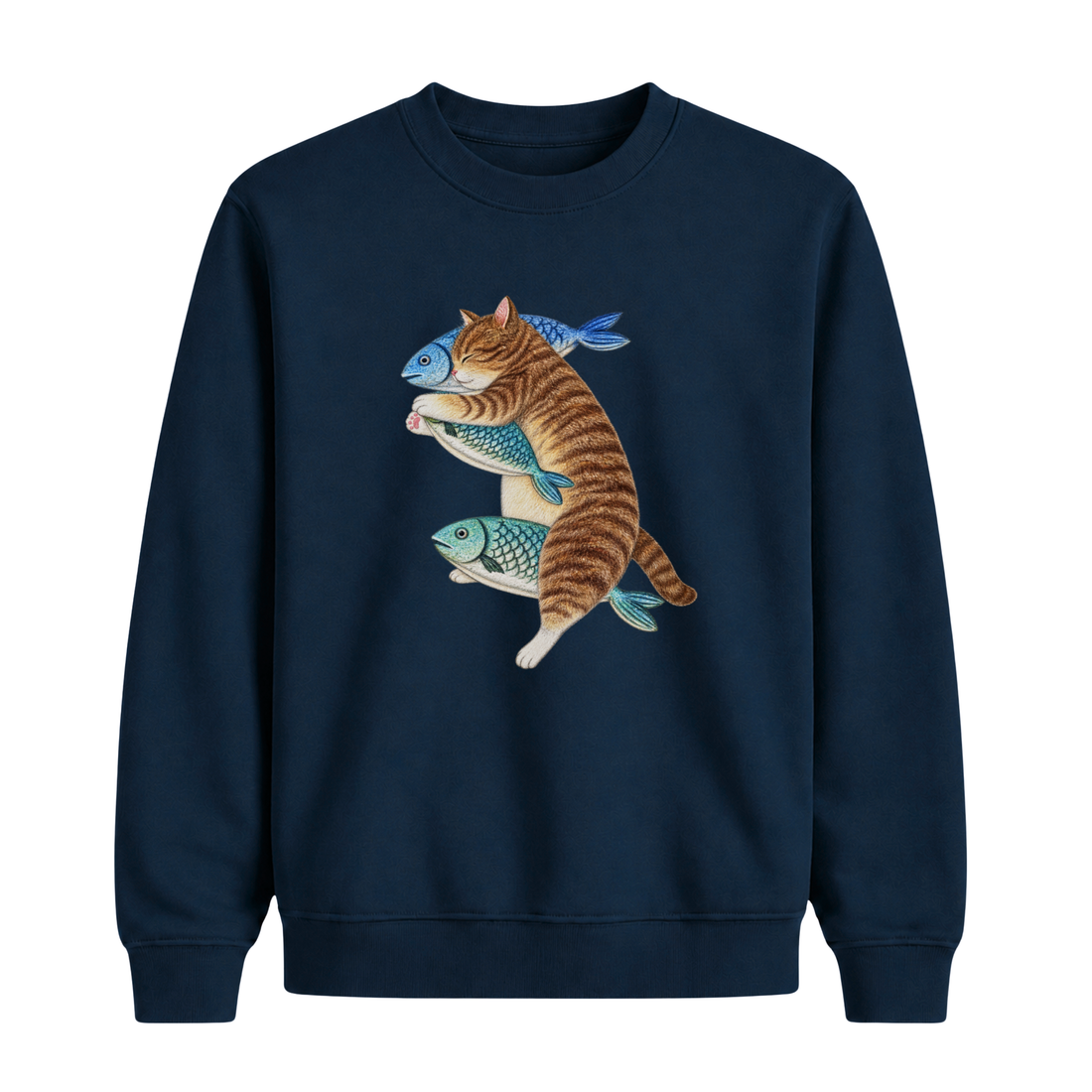 Sweatshirt Chat Poisson