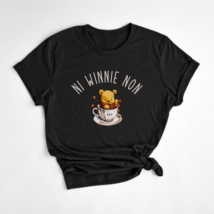 T-SHIRT NI WINNIE NON - NOIR