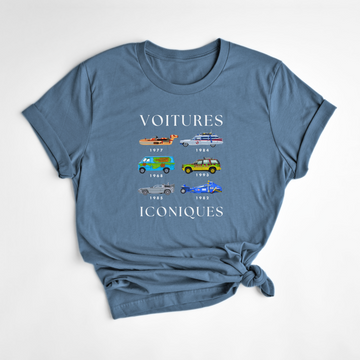 T-SHIRT VOITURES ICONIQUES - DENIM