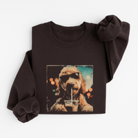 Sweatshirt Chien Café Glacé