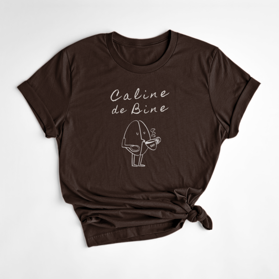 T-SHIRT CALINE DE BINE - ESPRESSO