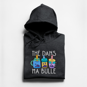 HOODIE THÉ BULLE - CHARBON