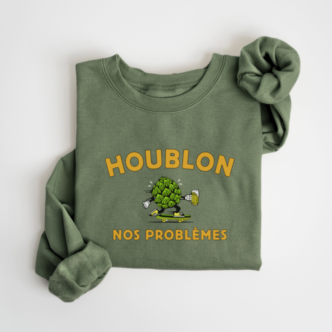 SWEATSHIRT HOUBLON - SAUGE