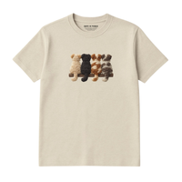 T-Shirt Chiens De Dos - Imprimé