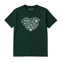 T-Shirt Coeur Tout Vert