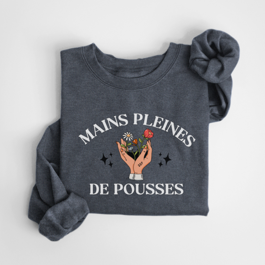 SWEATSHIRT POUSSES - CHARBON