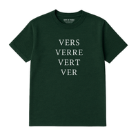 VERS, WOR, GREEN T-SHIRT