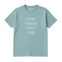 VERS, WOR, GREEN T-SHIRT