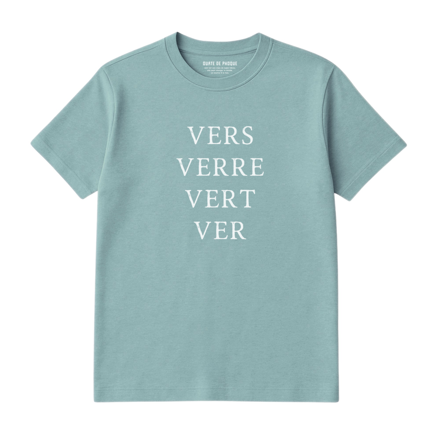 VERS, WOR, GREEN T-SHIRT