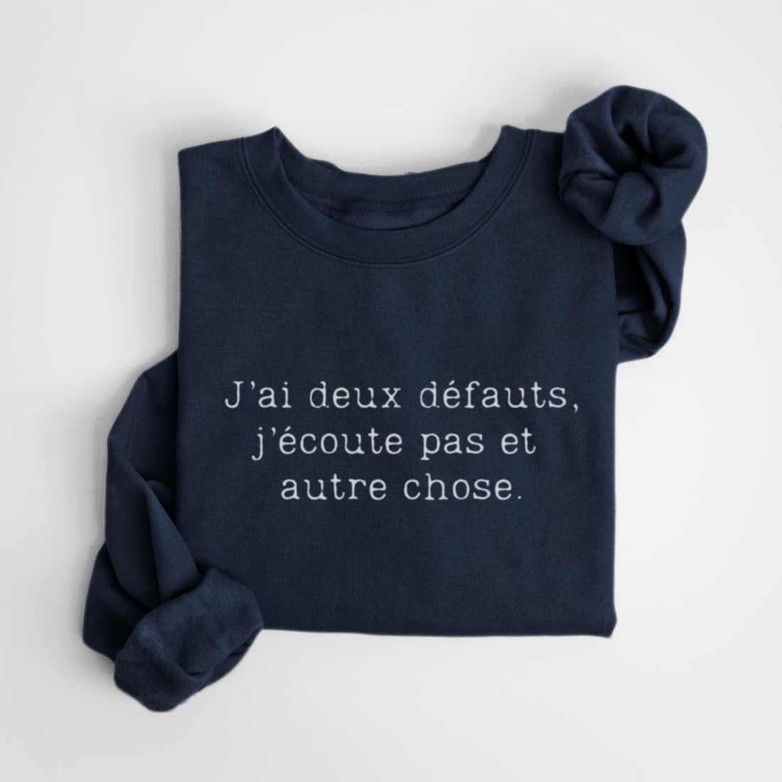 SWEATSHIRT DÉFAUTS - MARINE