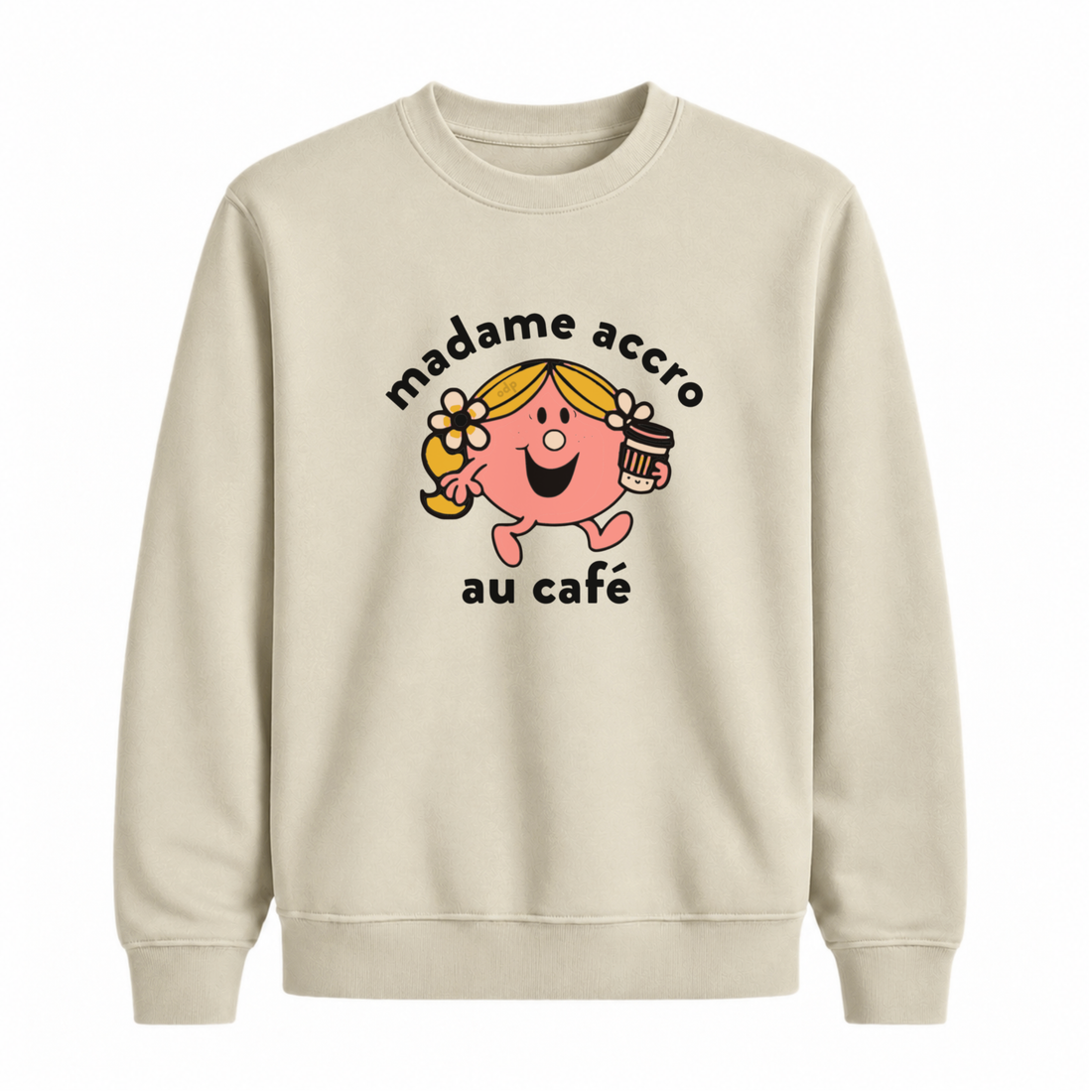 Sweatshirt Madame Accro Au Café