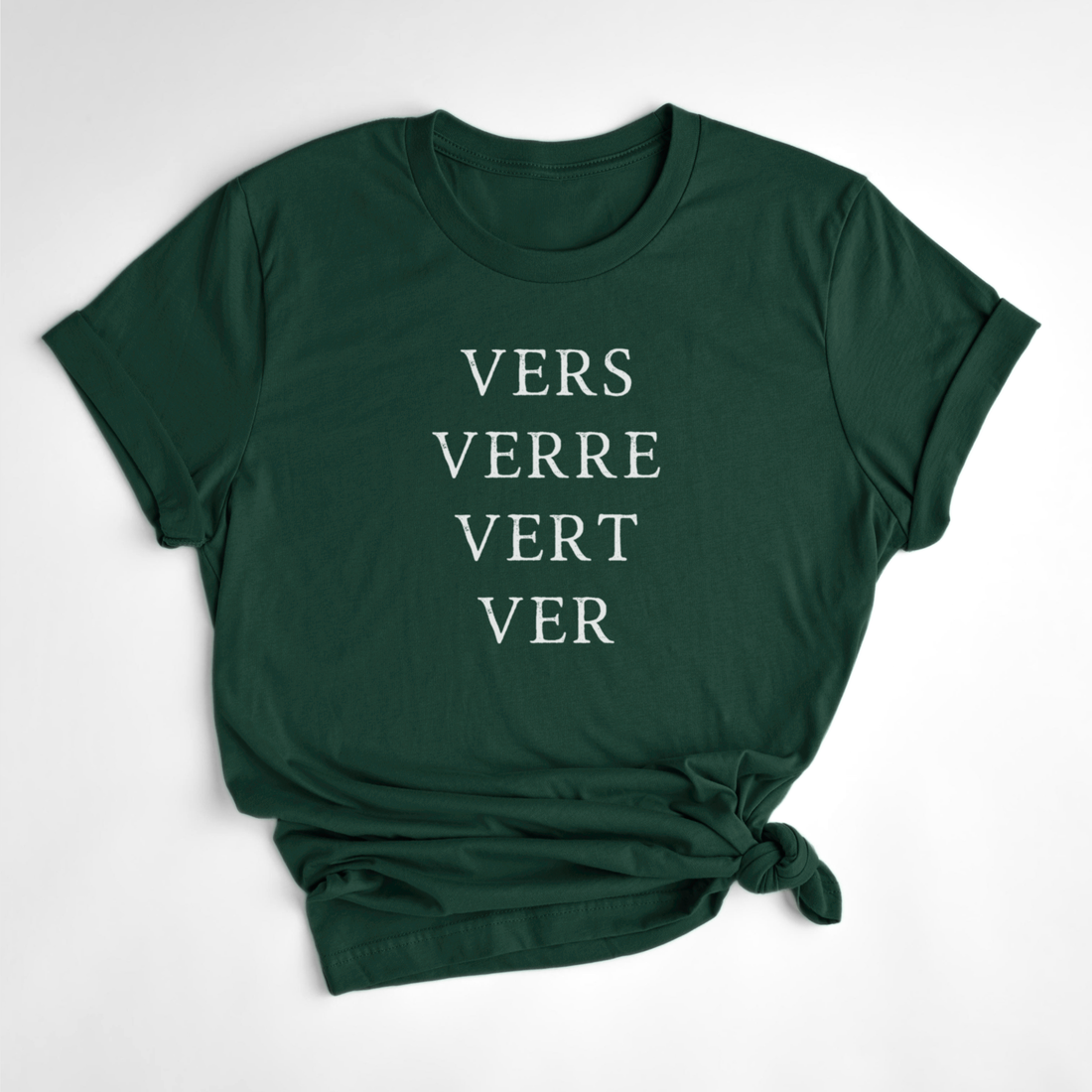 T-SHIRT VERS, VER, VERT