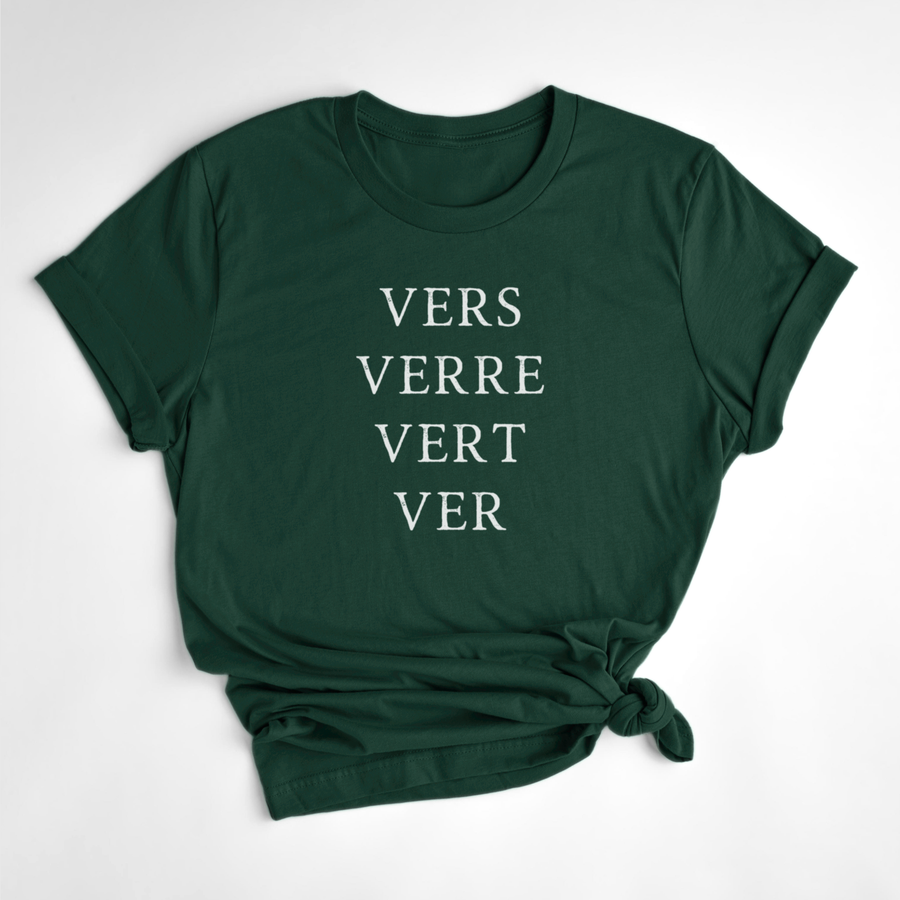T-SHIRT VERS, VER, VERT