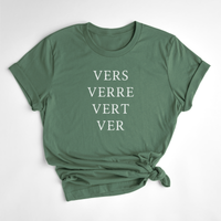 T-SHIRT VERS, VER, VERT