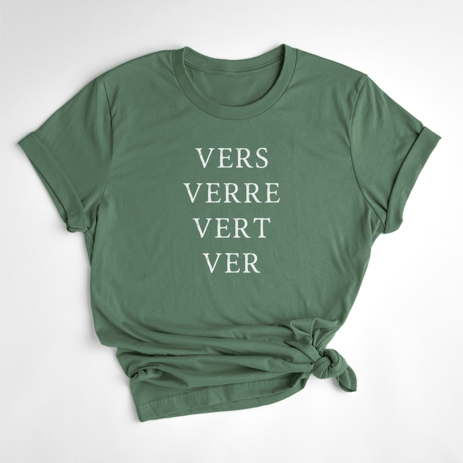T-SHIRT VERS, VER, VERT