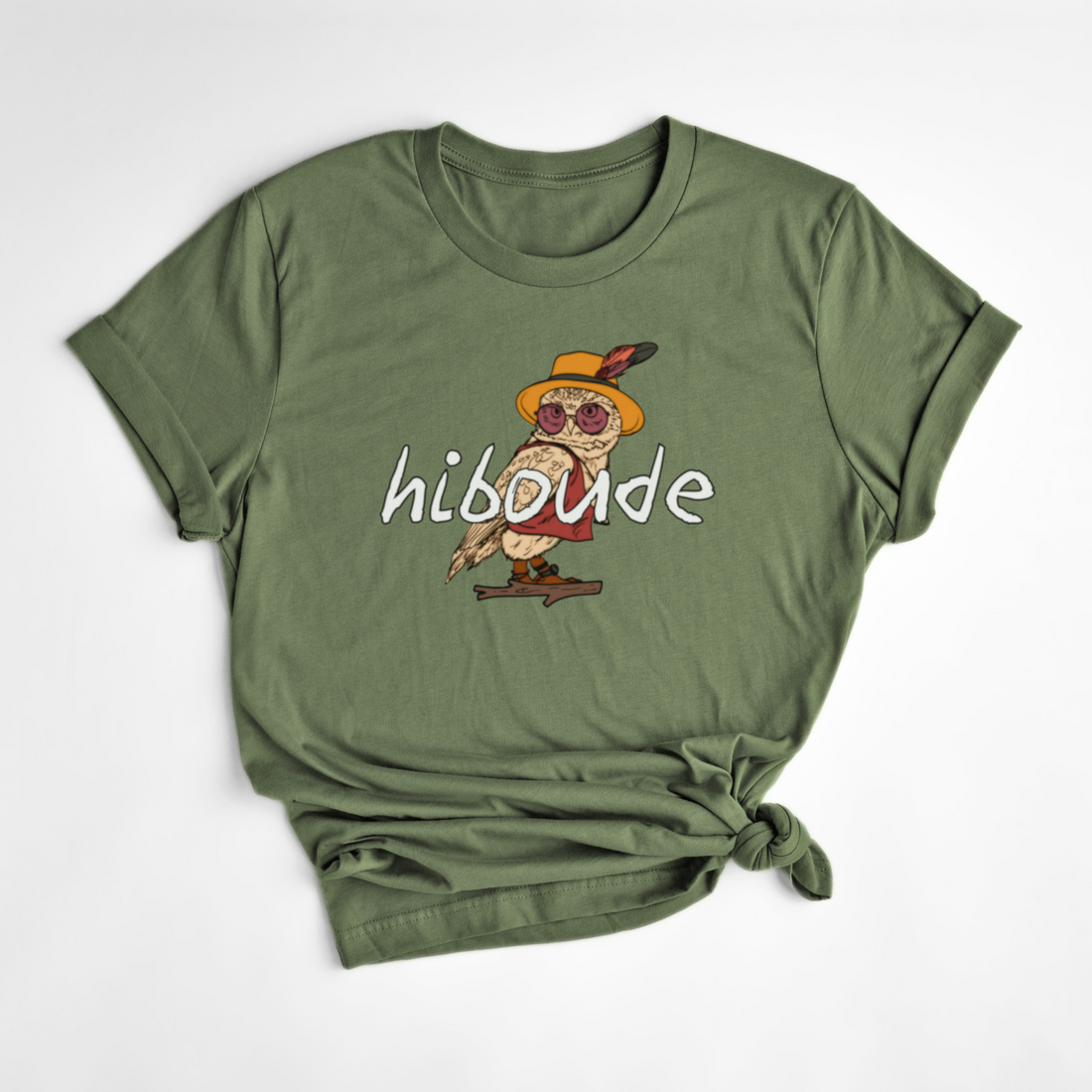 T-SHIRT HIBOUDE - SAUGE