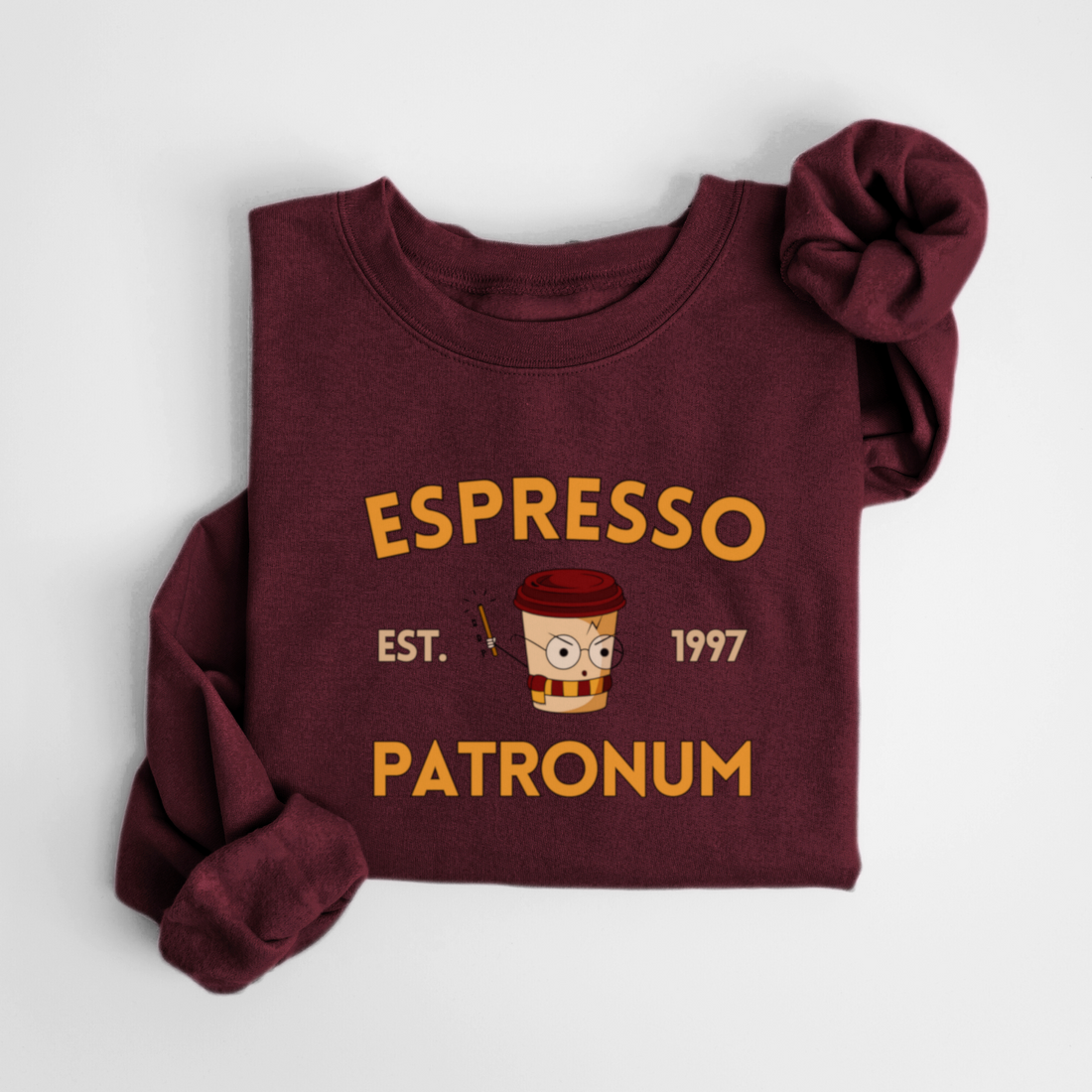 SWEATSHIRT ESPRESSO PATRONUM - BORDEAUX