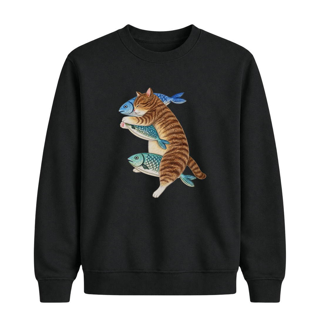 Sweatshirt Chat Poisson