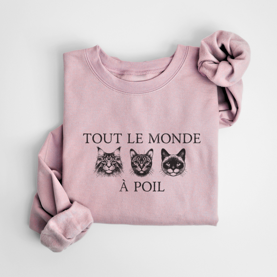 SWEATSHIRT À POIL - FLORAL