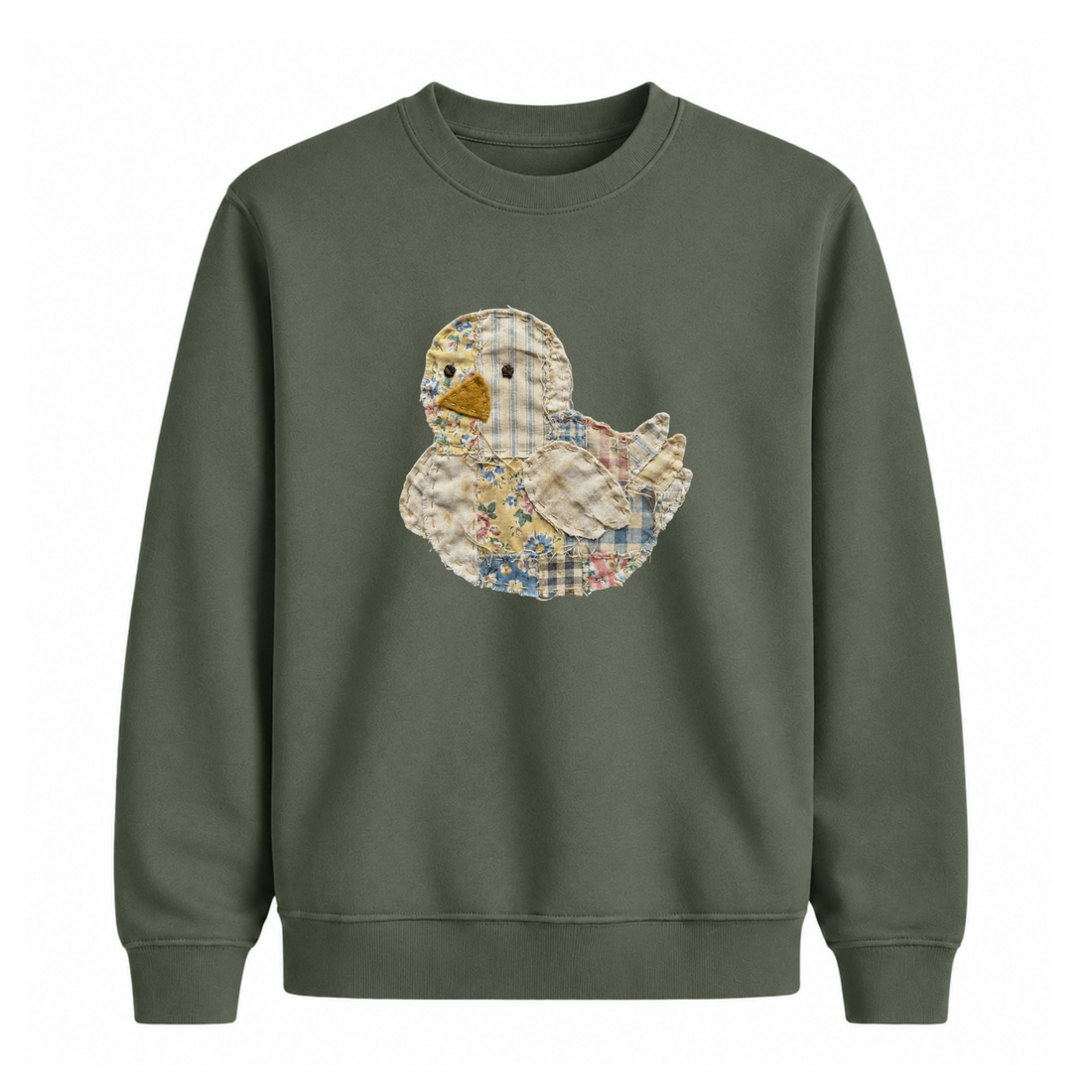 Sweatshirt Poussin Effet Patch