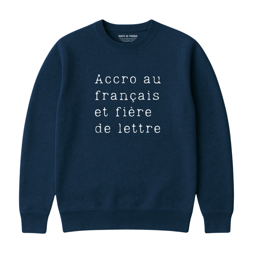 Sweatshirt Fière De Lettre
