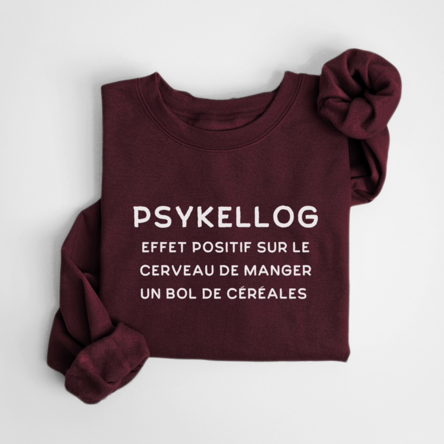 SWEATSHIRT PSYKELLOG - BORDEAUX