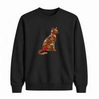 Sweatshirt Chat De Fleurs