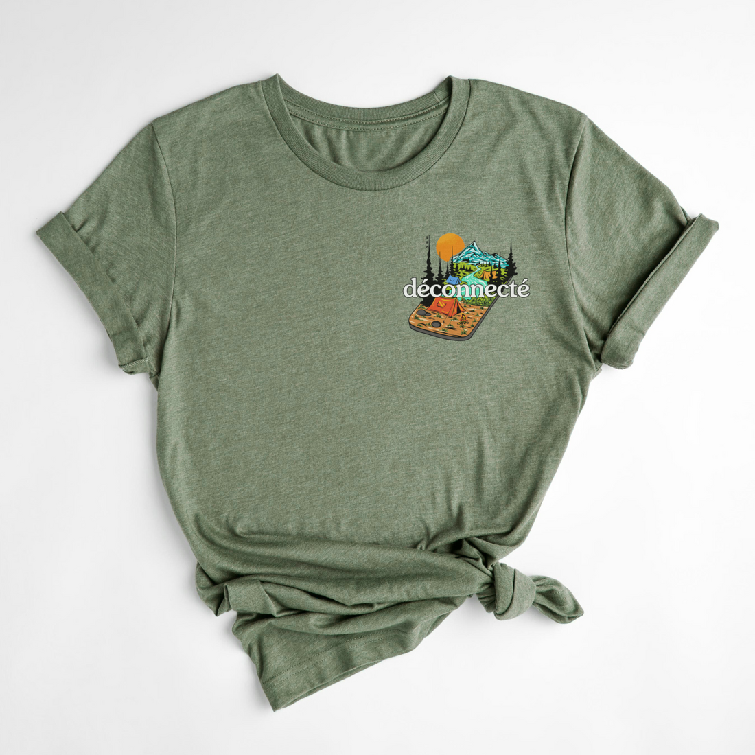 T-SHIRT DÉCONNECTÉ - OLIVE