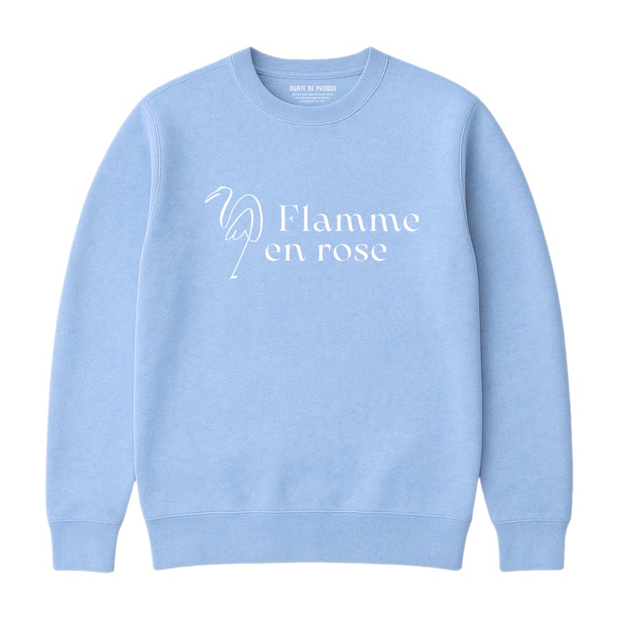 Sweatshirt Flamme En Rose