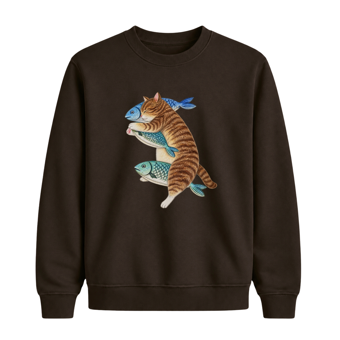 Sweatshirt Chat Poisson