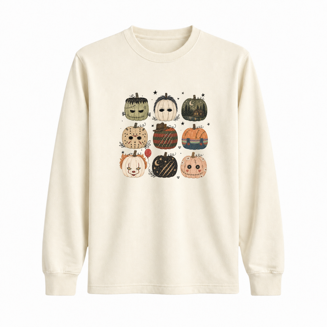 Longsleeve Citrouilles Vilains