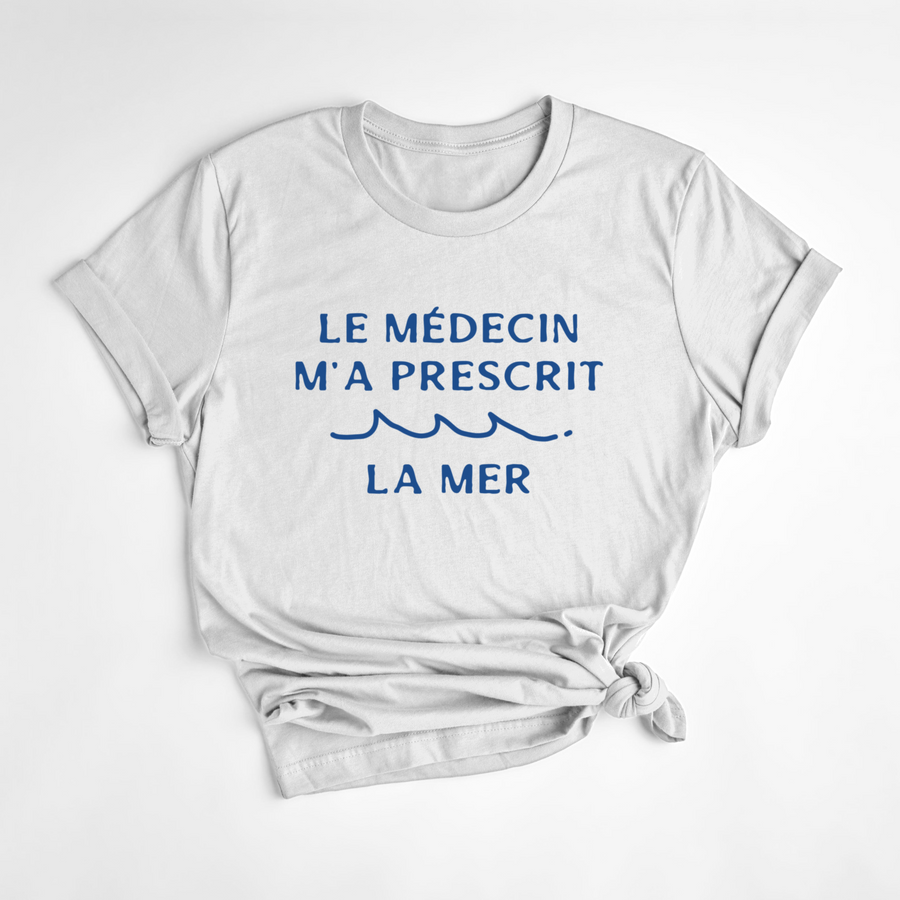 T-SHIRT MER - BLANC