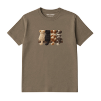 T-Shirt Chiens De Dos - Imprimé