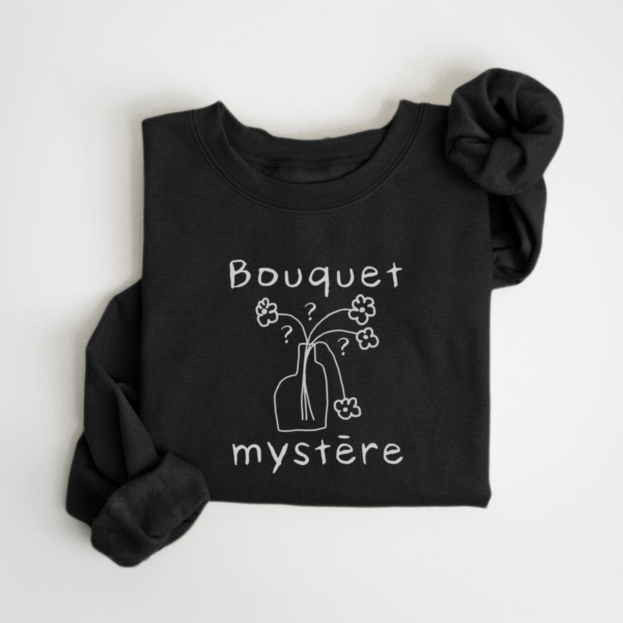 SWEATSHIRT BOUQUET MYSTÈRE - NOIR