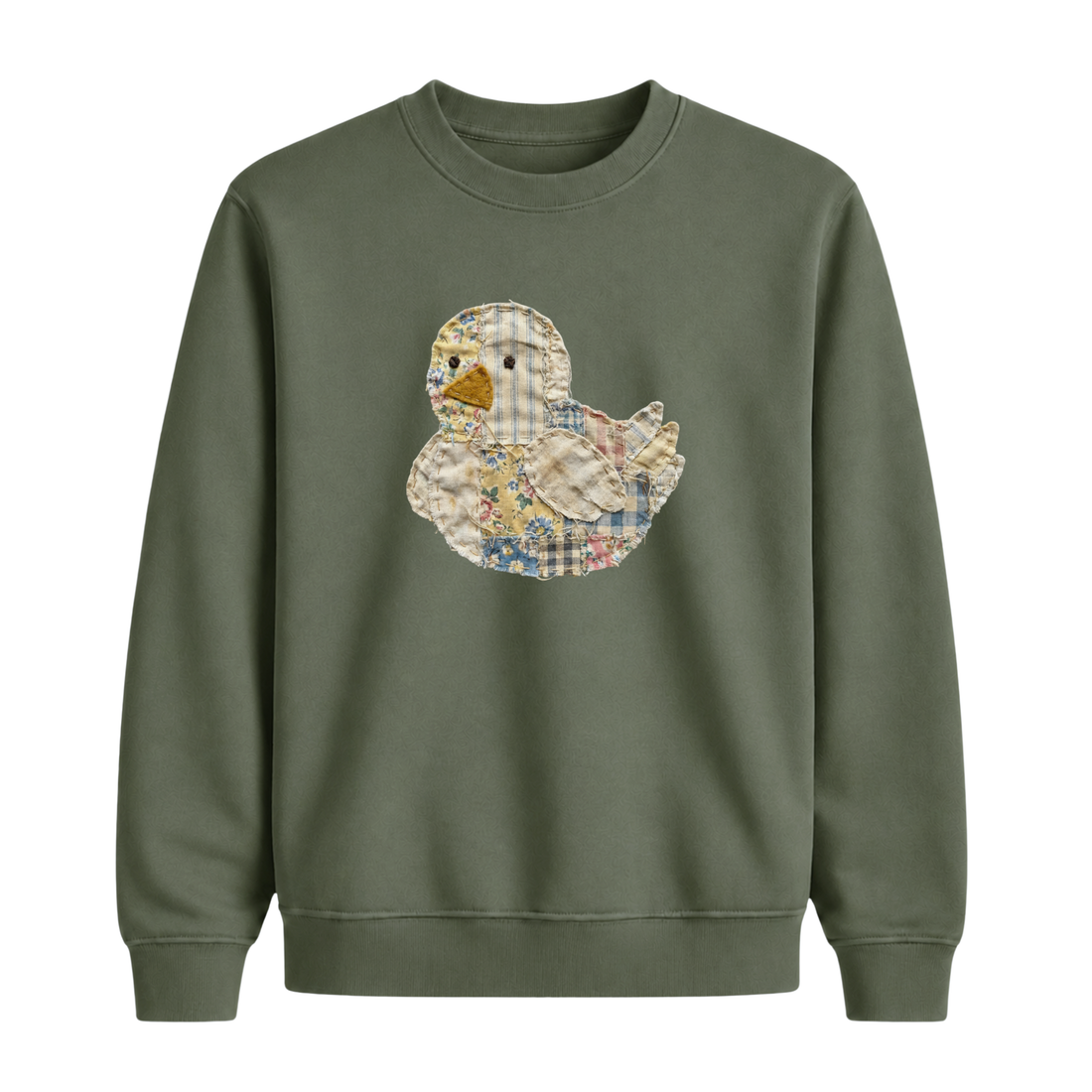 Sweatshirt Poussin Effet Patch