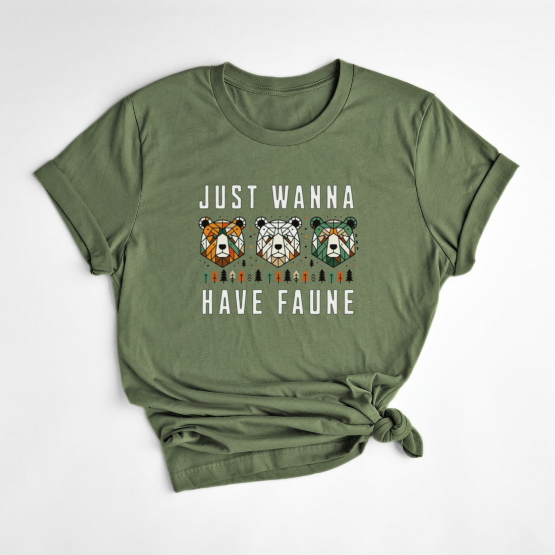 T-SHIRT FAUNE - SAUGE