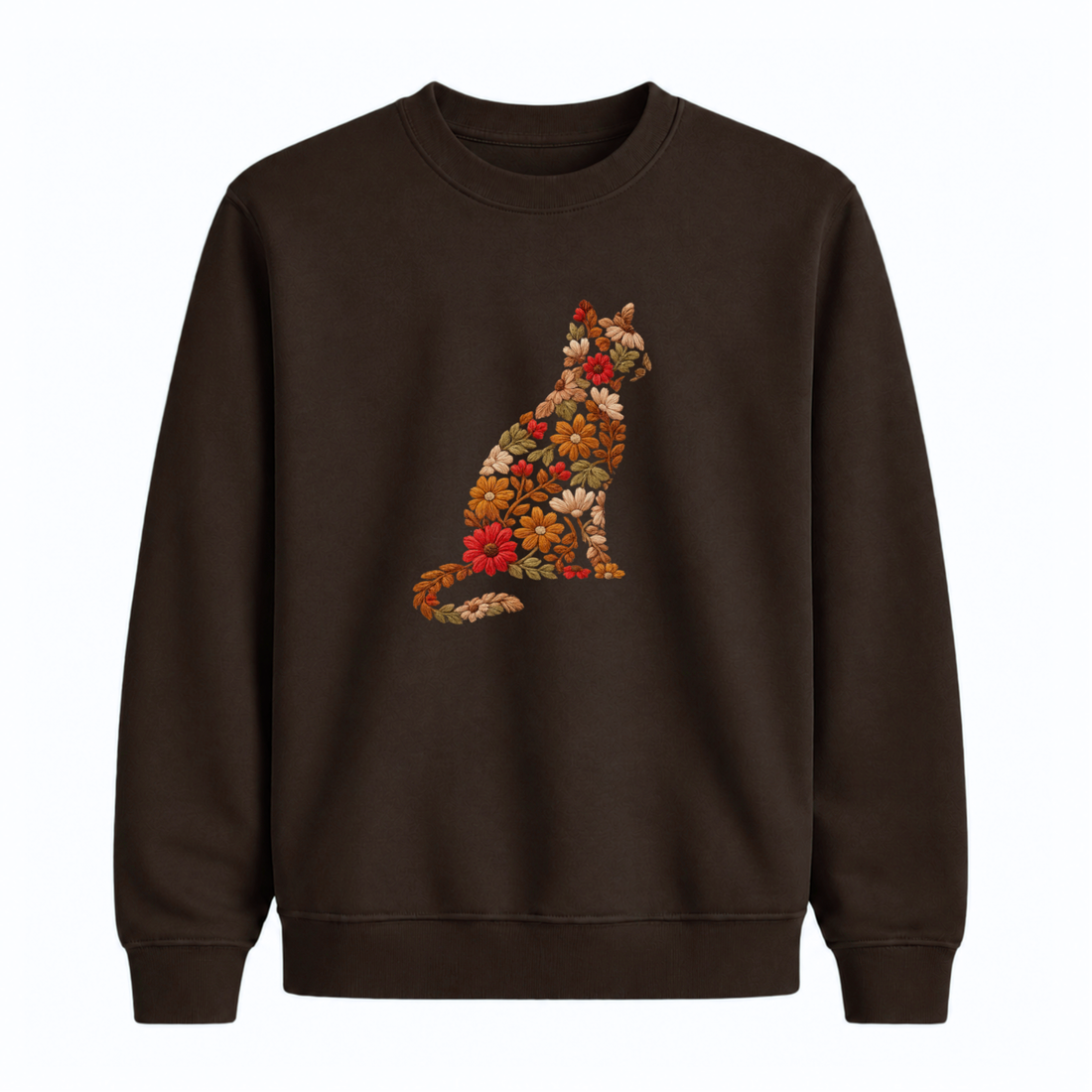 Sweatshirt Chat De Fleurs