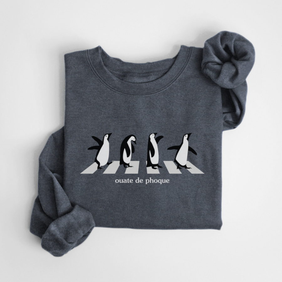 SWEATSHIRT PINGOUINS - CHARBON