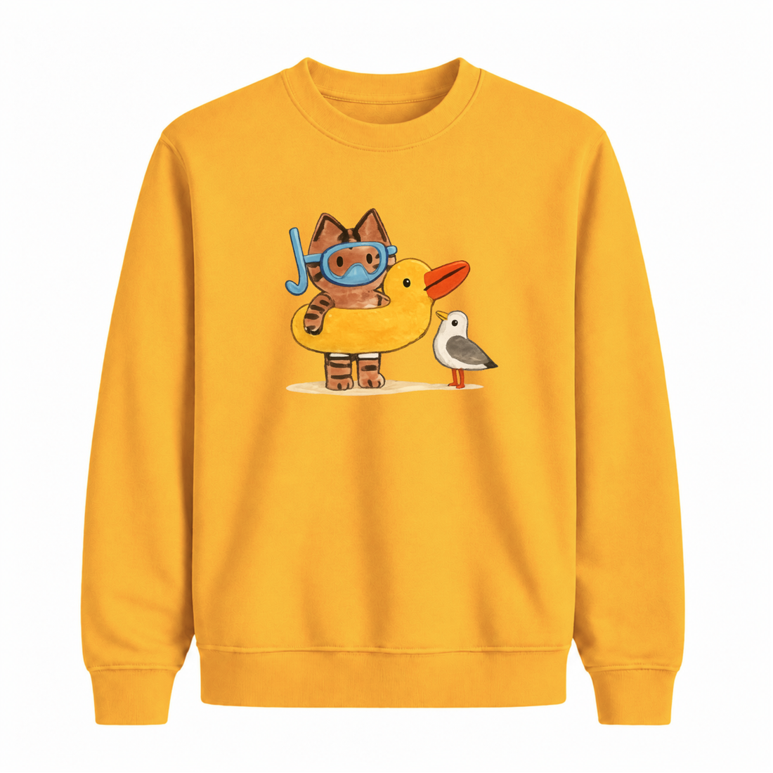 Sweatshirt Chat Baigneur