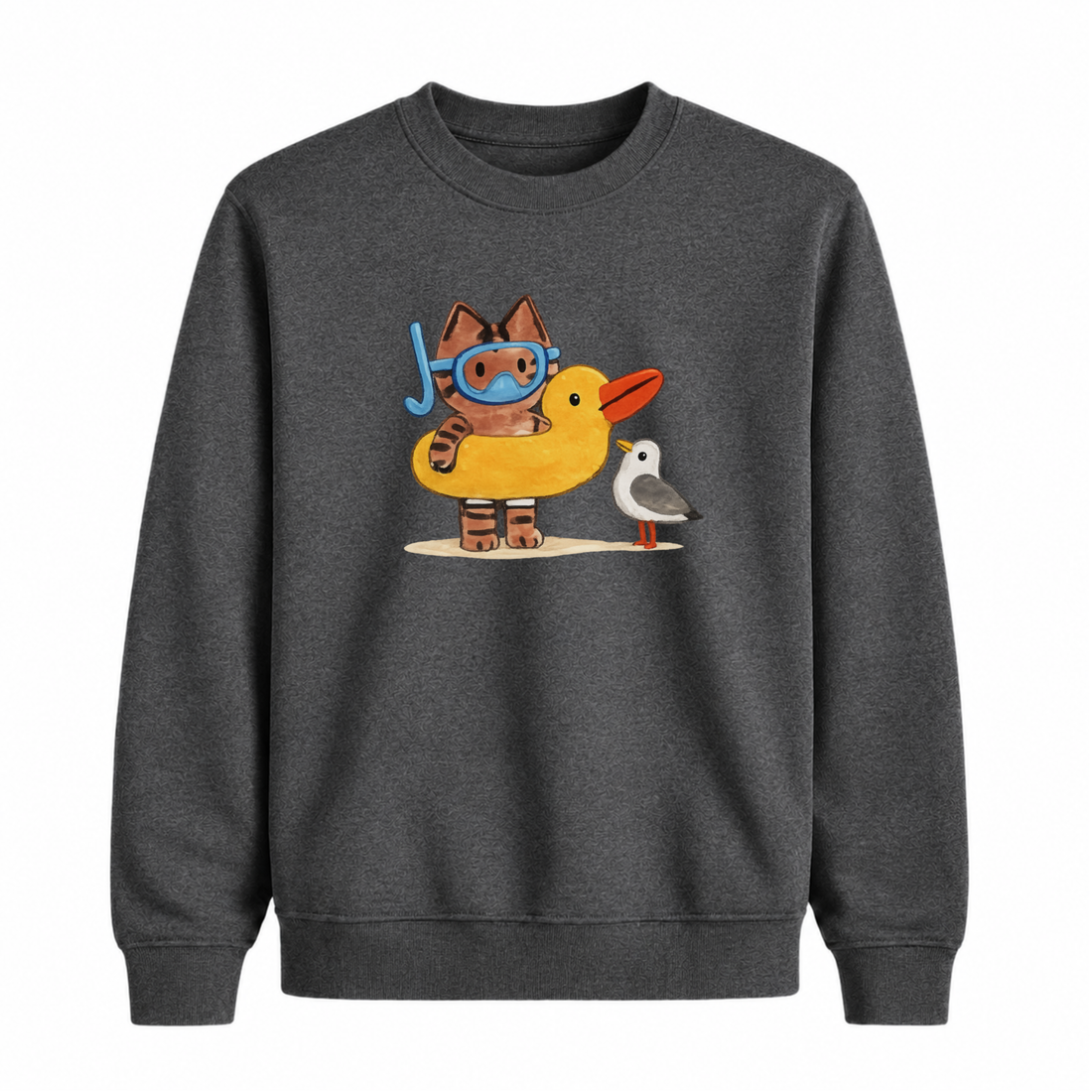 Sweatshirt Chat Baigneur