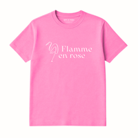 T-Shirt Flamme En Rose